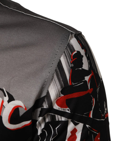 Dolce & Gabbana Multicolor Agrigento Dance Jazz Music Print T-shirt