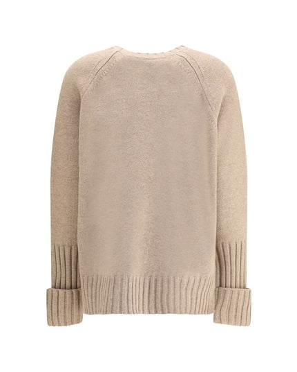 Tory Burch Beige Merino Wool Sweatshirt