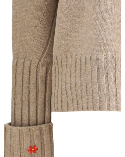 Tory Burch Beige Merino Wool Sweatshirt