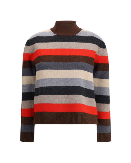 Tory Burch Multicolor Merino Wool Turtleneck