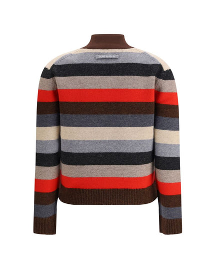 Tory Burch Multicolor Merino Wool Turtleneck