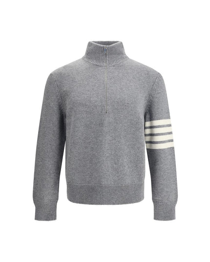 Thom Browne Gray Fleece Wool Sweatshirt