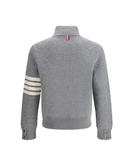 Thom Browne Gray Fleece Wool Sweatshirt