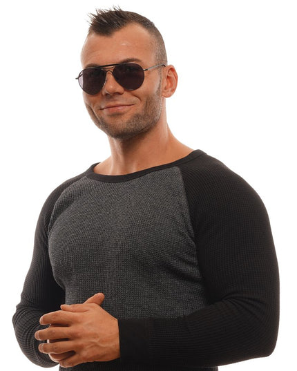 Ermenegildo Zegna Black Titanium Sunglasses