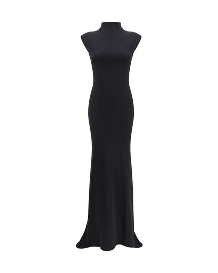 Jacquemus Black Viscose Cocktail Dress
