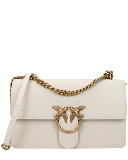 PINKO Beige Leather Crossbody Bag