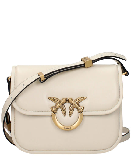 PINKO Beige Leather Crossbody Bag