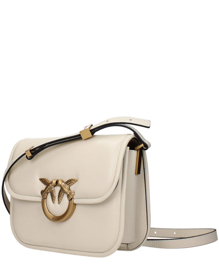 PINKO Beige Leather Crossbody Bag