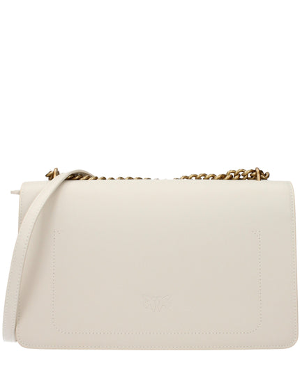 PINKO Beige Leather Crossbody Bag