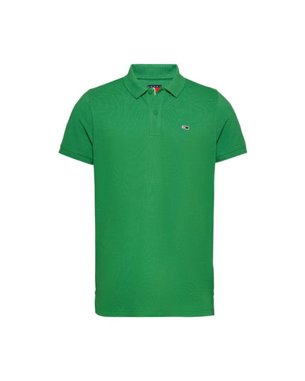 Tommy Hilfiger Jeans Green Cotton Polo Shirt