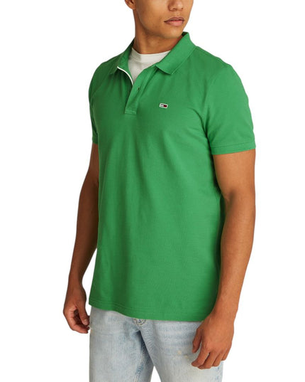Tommy Hilfiger Jeans Green Cotton Polo Shirt