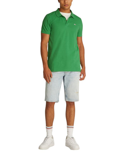Tommy Hilfiger Jeans Green Cotton Polo Shirt