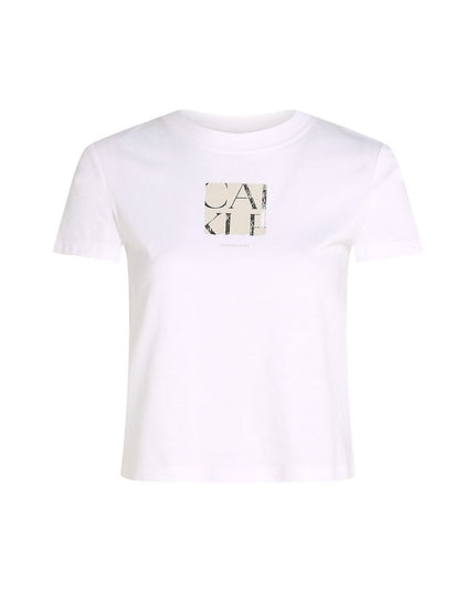 Calvin Klein Jeans White Recycled Cotton T-Shirt