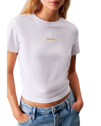 Calvin Klein Jeans White Recycled Cotton T-Shirt