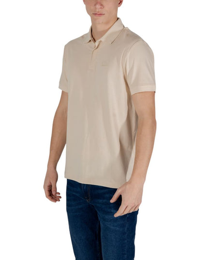 EA7 Emporio Armani Beige Cotton Polo Shirt