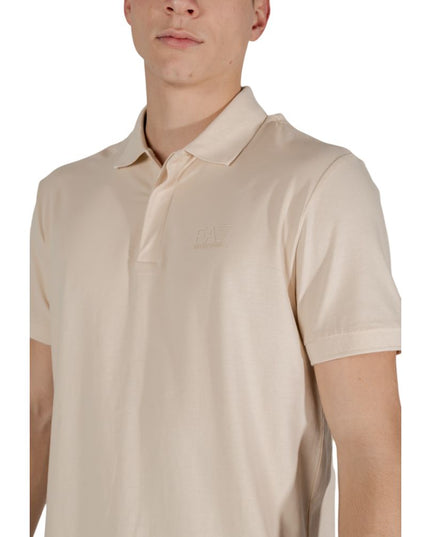 EA7 Emporio Armani Beige Cotton Polo Shirt