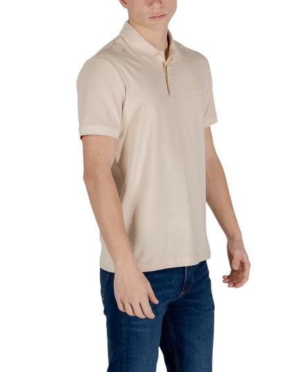 EA7 Emporio Armani Beige Cotton Polo Shirt