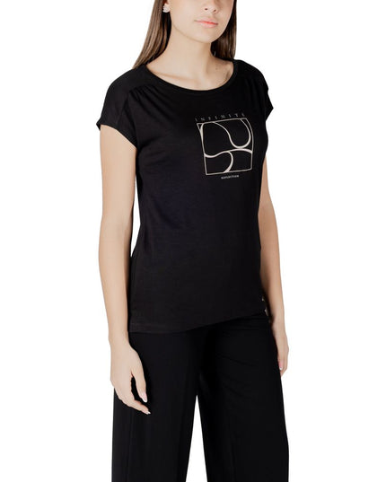 Street One Black Cotton T-Shirt