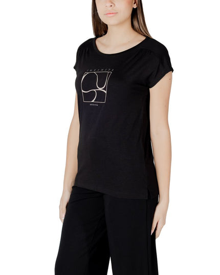 Street One Black Cotton T-Shirt