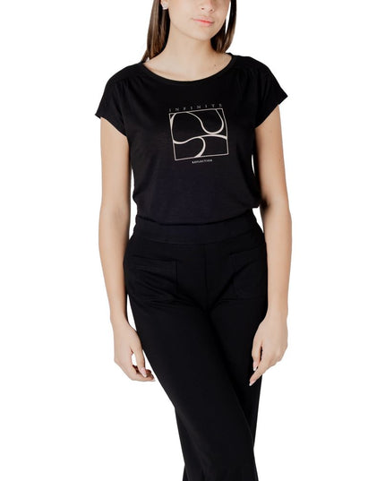 Street One Black Cotton T-Shirt