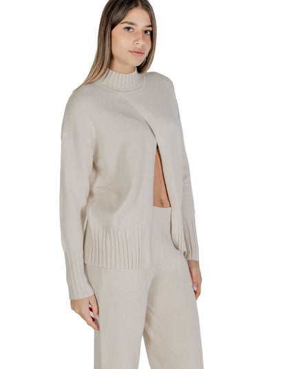 Cleré Beige Viscose Cardigan