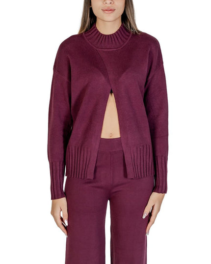 Cleré Purple Viscose Cardigan