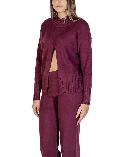 Cleré Purple Viscose Cardigan