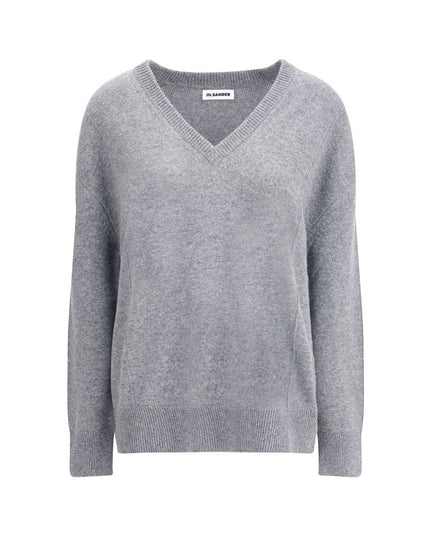 Jil Sander Gray Wool Sweatshirt