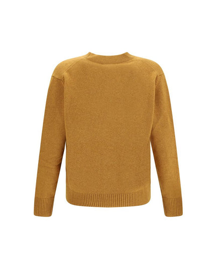 Brooksfield Yellow Fleece Wool Cardigan
