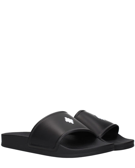 Marcelo Burlon Black Cotton Slippers
