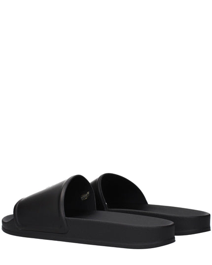 Marcelo Burlon Black Cotton Slippers