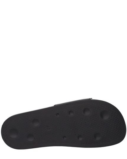 Palm Angels Black Cotton Slippers