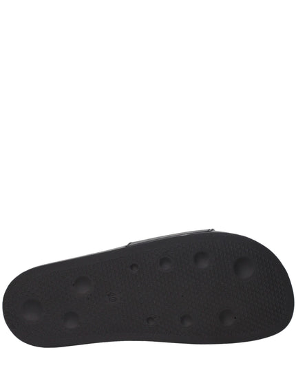 Palm Angels Black Cotton Slippers