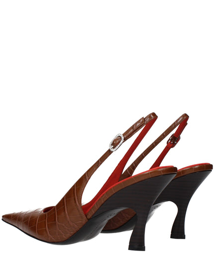 Stella McCartney Brown Leather High Heel Pumps