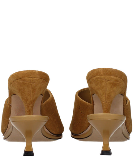 Jacquemus Brown Leather Stiletto Heel Sandals