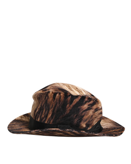 Dolce & Gabbana Multicolor Cotton Blend Fedora Capello Men Hat