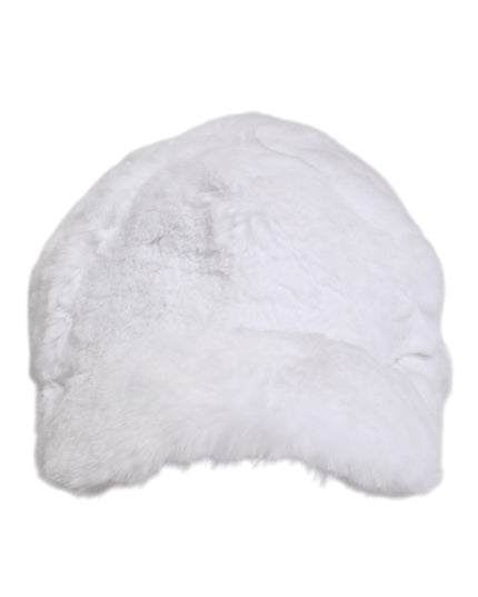 Dolce & Gabbana White Modacrylic Rapper Men Baseball Capello Hat
