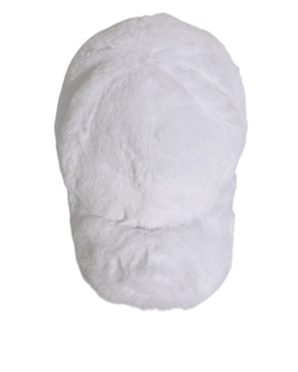 Dolce & Gabbana White Modacrylic Rapper Men Baseball Capello Hat