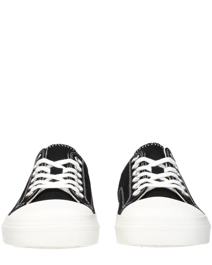 Moschino Black Fabric Low Top Sneakers