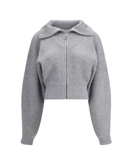 Max Mara Gray Wool Cardigan