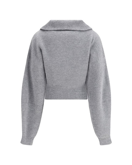 Max Mara Gray Wool Cardigan