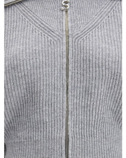Max Mara Gray Wool Cardigan
