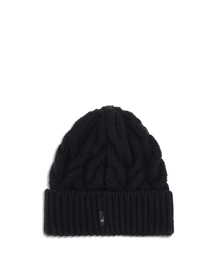 Moncler Grenoble Black Fleece Wool Beanie