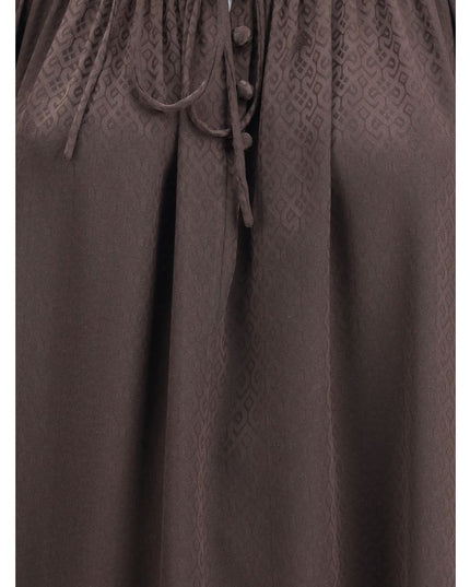 Burberry Brown Silk Blouse