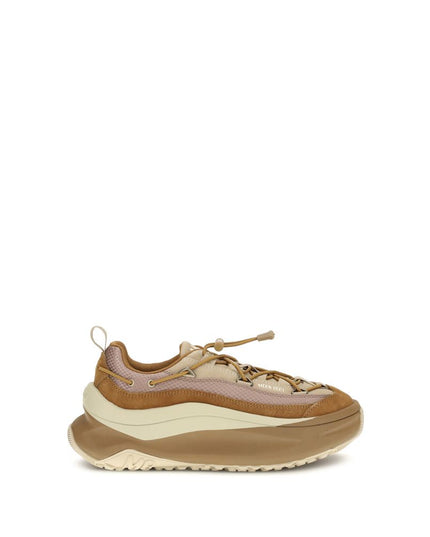 Moon Boot Brown Calf Leather Bos Taurus Athletic Sneakers