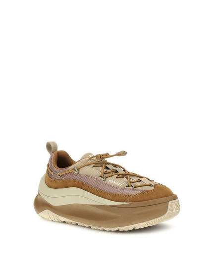 Moon Boot Brown Calf Leather Bos Taurus Athletic Sneakers