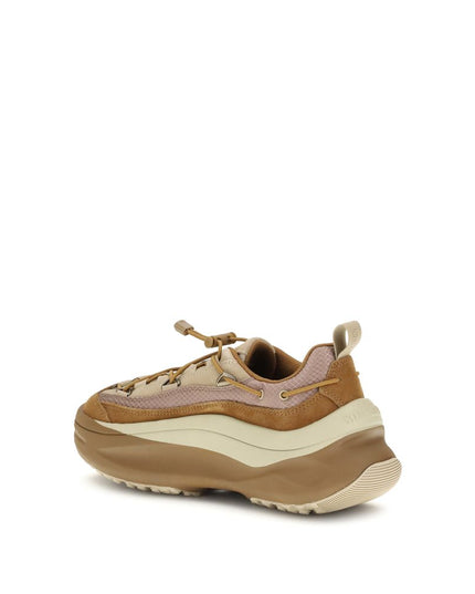 Moon Boot Brown Calf Leather Bos Taurus Athletic Sneakers