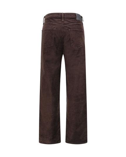 Citizens of Humanity Brown Cotton Straight-Leg Jeans