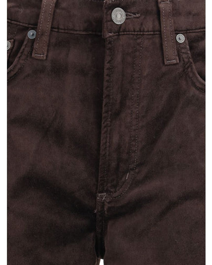 Citizens of Humanity Brown Cotton Straight-Leg Jeans