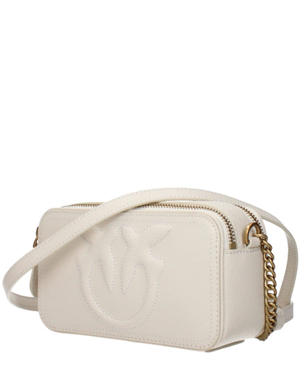 PINKO Beige Leather Crossbody Bag